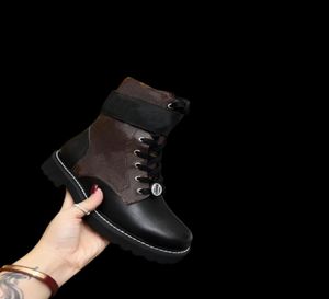 2022 Territorium Flat Ranger Boots Designer Luxe vrouwen Booties Martin Leather Boot Size 354114965577