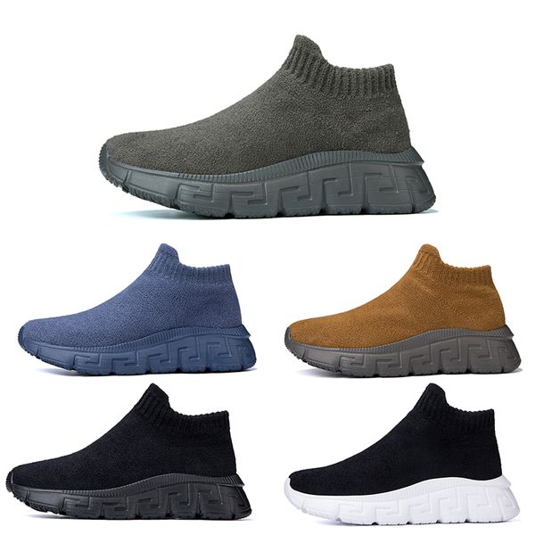 Chaussures de course Hommes Femmes Slip-On Noir Gris Bleu Vert Hommes Femmes Baskets Sport Baskets Taille 36-46