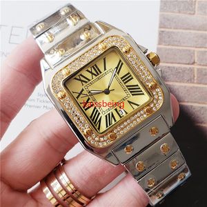 2022 Top amoureux de la marque montre hommes 39mm femmes 33mm saphir classique luxe strass montre en or rose montre habillée pour femme montres orologio