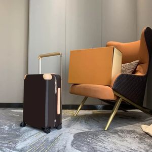 2022 Top klassiek merk luxe ontwerpers reis koffer bagage mode unisex trunk tas bloemen letters purse rod doos spinner universele wielpuiltassen