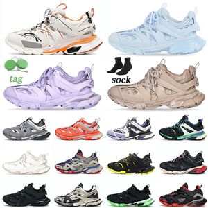 2022 Top Fashion Triple S Track 3.0 Mens Womens Luxe Designer Schoenen Beige Rood Grijs Zwart Glow Orange Pastel White Casual Sport Platform Sneakers Trainers