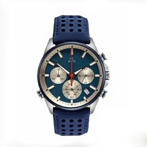 2022 Top Luxe horloges voor mannen Fashion Sport Chronograph Quartz Polshorloge mannelijke militaire lederen bandklok relogio masculino