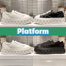 2022 Top zapatos casuales Garden Retro Low Platform Canvas Sneaker SMFK negro triple blanco Moda mujer al aire libre diseñador zapatillas de deporte EUR 35-40