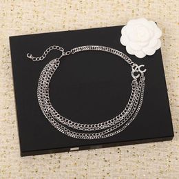 2022 Collier pendentif charme de qualité supérieure avec cristal et diamant en plusieurs couches pour femmes, cadeau de bijoux de mariage, boîte 290K