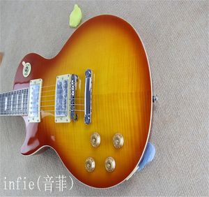 2022 Calidad superior G Custom Shop Estándar Jimmy Page Fábrica china Guitarra eléctrica Guitarra disponible para zurdos