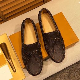 2022 Top qualité italien en cuir véritable chaussures hommes mocassins tenue décontractée chaussures marques de luxe doux homme mocassins confortable sans lacet appartements bateau chaussure taille 38-46