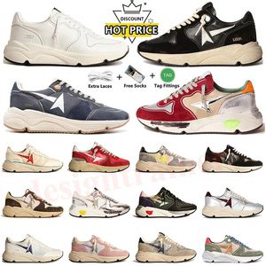 Golden Goose's Running Sole Star Casual shoes Designer Sneakers Dad-star women mens Calfskin Suede shoes Italy Sequin Old Dirty Design Graffiti Superstar sneakers【code ：L】