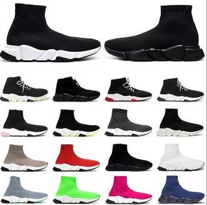 Topkwaliteit Speed Trainer Sokken schoenen voor heren dames Triple zwart wit rood Casual schoenen Fashion Designer Sneakers enkellaars
