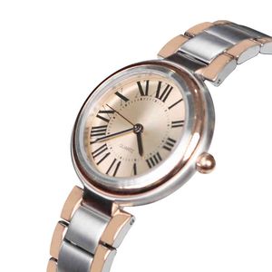 Montre-bracelet à quartz pour femmes, 2 tons, analogique, 3 mains, haut de gamme, style vintage, luxe, style vintage, 2022