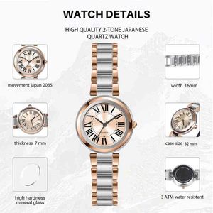 2022 Ranking superior Analógico 3 manos Lady Quartz Wrist Watch Damen Uhr Luxury Women Vintage Watchg2lm