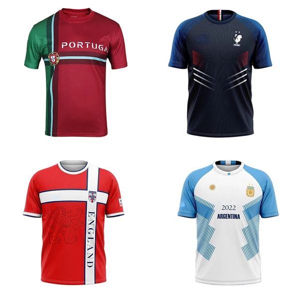 2022 tops Football Jersey Sportswears Brésil France Espagne Néerlandais Royaume-Uni Hommes Maillots de Football Darc Sport Luxe Sportshirt Surdimensionné Top T-shirts