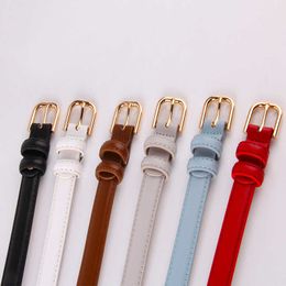 2022 Topselling Nieuwe Koreaanse Girls Small Belt Multicolor Fashion Slim Simple Simple Taillband Dames veelzijdige dunne klassieke luxe riemen