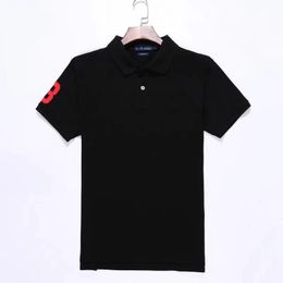 Vente en gros 2253 Été Nouveaux Polos Chemises à manches courtes pour hommes européens et américains CasualColorblock Coton Grande Taille T-shirts de mode brodés S-2XL