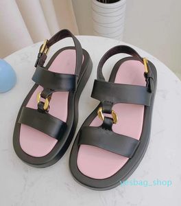 2022 tendance sandales pour femmes de haute qualité 09 motif rayé mode été dames pantoufles plates chaussures d'intérieur taille EUR 35-40 élégant