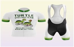 2022 tortue blanc cyclisme Maillot ensemble été VTT vêtements Pro vélo Jersey vêtement de sport Maillot Ropa Ciclismo3668966