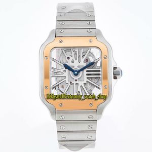 2022 TWF Nieuwste versie Herenhorloge HA0012 Horloge Skeleton LM 0012 Swiss Ronda 4S20 Quartz Rose Gold Bezel Snelle Demontage Armband Super Edition Eternity Horloges