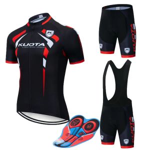 2022 UCI Team Cycling Jersey New Kuota Cycling Set 9d Gel Short Sleeve Racing Mtb Suit Maillot Bike Clothing Ropa Ciclismo