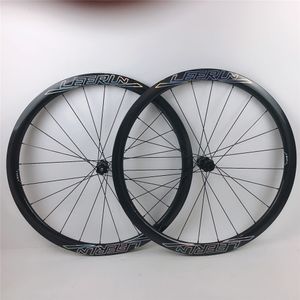 2022 Ultra Light Road Fiets Carbon Wheels Schijfrem 700C Bike Wielen 38 50 60mm Clincher Tubular Tubeless Carbon Ceramic Hubs + Sapim Spokes