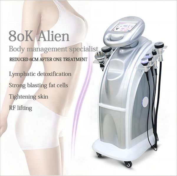 Machine amincissante à cavitation 7 en 1, 80k/40k, appareil de perte de poids, ultrasons RF, masseur brûlant sous vide, élimination des graisses, équipement de beauté