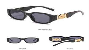 2022 Gafas de sol pequeñas únicas Mujeres Moda Personalidad Lady Head Vintage Square Goggle SunGlass para hombres Oculos de Sol6370279