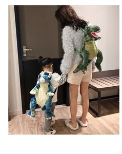 2022 UPS Simulatie Gevulde Big Dinosaur Children Backpack Creative Nieuw Cartoon Toy Dinosaur Plush Pakket Fabrikanten Direct aanbod