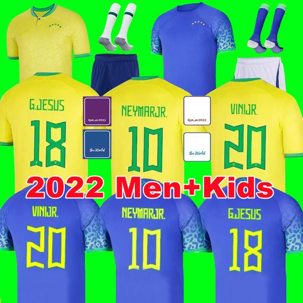 2022 2023 maillots de football brasil Camiseta de futbol BRÉSIL COUTINHO maillot de football RICHARLISON MARCELO PELE CASEMIRO 22 23 maillots hommes et enfants SETS uniformes