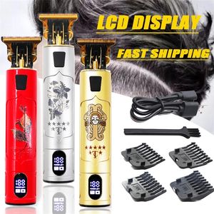 2022 Vintage T9 Electric Shavers Haar Trimmer Barber Clipper Draadloze Snijmachine Baard Mannen Scheermessen Sets Kit Moser 220222