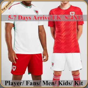 2022 Wales Soccer Jerseys Bale Allen Ramsey Mens 22 23 World National Team Cup Rodon Vokes Home Football Shirt Wilson Uniforms Fans spelersversie