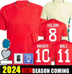 2024 2425 Wales voetbalshirts BALE WILSON JAMES JOHNSON ALLEN RAMSEY MOORE VOKES SMITH DAVIES AMPADU 22 23 Rodon VOKES voetbalshirt BROOKS