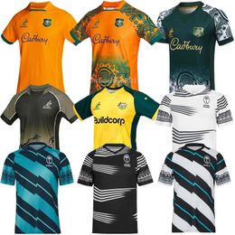 2022 WALLABIES INDÍGENAS ouro Australian Rugby Fiji WALLAROOS Kangaroos FIRST NATIONS 22 23 toda a camisa da equipe nacional tamanho masculino S-5XL