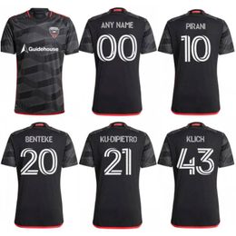 2024 Jersey de football de Washington DC United # 9 Kamara Pirani Uniform Mens Benteke Ku-Dipietro Klich Shirt