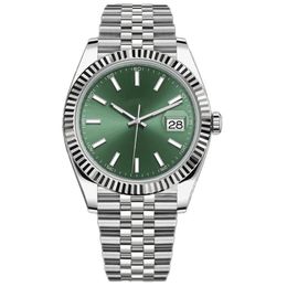 2022 Montre cadran vert automatique montres mécaniques pour hommes bracelet traditionnel en acier inoxydable bracelet étanche super lumineux watc289W