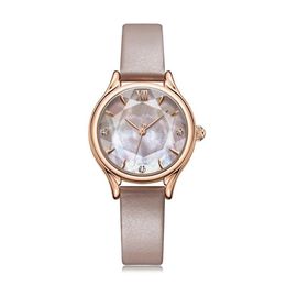 Montre pour femmes, Relogio Feminino Luxo, bracelet en cuir, haute qualité, étanche 30M, Drop277J, 2022