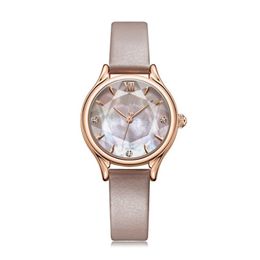 Montre pour femmes, Relogio Feminino Luxo, bracelet en cuir, haute qualité, étanche 30M, Drop2502, 2022