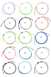 2022 Waterdichte verstelbare bedelarmband met mixkleuren voor Surfer Beach String Thread Friendship LL