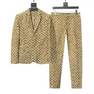 2022 Westerse kleding ontwerper heren Blazers mix stijl herfst luxe uitloper jas slim fit casual grid geometrie patchwork print Mal284L