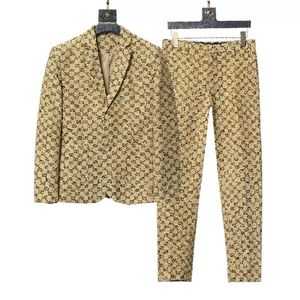 2022 Westerse kleding ontwerper heren Blazers mix stijl herfst luxe uitloper jas slim fit casual grid geometrie patchwork print Mal288d