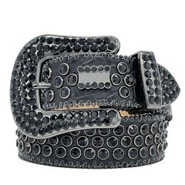 2022 Cinturón de diamantes de imitación BB de moda occidental con incrustaciones de diamantes de imitación brillantes Mujeres grandes Cinturones de diseñador para hombre 248g