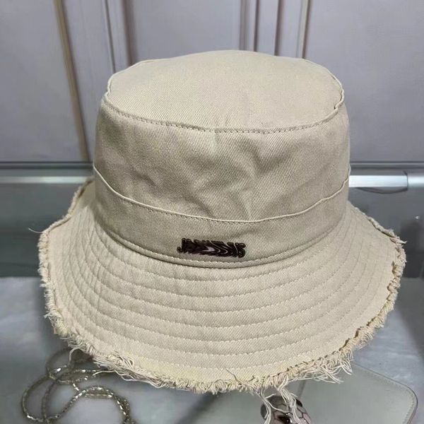 2022 large bord chapeaux seau chapeau daim tissu mode rayure marque concepteur grille femmes nylon automne printemps pliable pêcheur soleil casquette voyage parasol