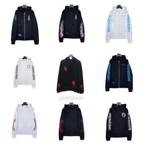 2022 Winter Designer Mans Hoodies Hoody Sweatshirts Chromees Pullover Losse damestruien met lange mouwen Letter Gebreid Zwart Ho4009933