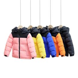 2022 hiver nouveau manteau doudoune enfants mode classique en plein air chaud vers le bas manteaux motif zèbre rayé lettre imprimer doudounes multicolore vêtements confortables