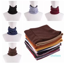 Bufanda de invierno 2022 bufandas de cuello de lana gruesa bufanda de cuello de algodón Unisex de doble capa más bufanda de punto de terciopelo