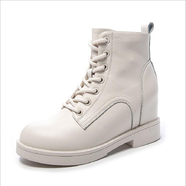 2022 botas de mujer zapatos de plataforma triple negro blanco para mujer fresco motocicleta bota zapato de cuero entrenadores deportes casual estilo neutral