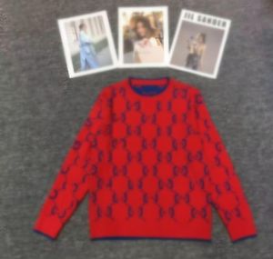 Dames truien Designer Kleding Kleding Lange mouw Top rode print Causaal paarjas mode mode chic warm comfort huis winterkleding putlov