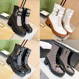 Botas de diseñador para mujer Martin Boot Moda tacones altos Zapatos de invierno antideslizantes gruesos Tamaño 35-42