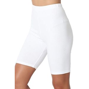 2022 vrouwen elastische shorts casual hoge taille strakke fitness slanke magere bodems zomer solide sexy witte zwarte shorts