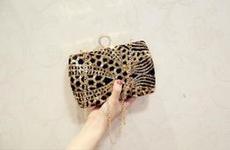 2022 Mujeres Lady Gold Lentejuelas Crystal Nupcial Bolso Clutch Fiesta Boda Monedero Bolso de noche 06