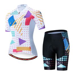 Miloto – Maillot de cyclisme de l'équipe de vélo pour femmes, ensemble à manches courtes, Ciclismo, respirant, Kits294O, 2022