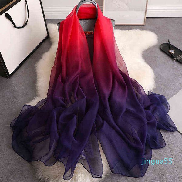 Bufanda de mujer 2022, bufandas de seda con estampado de verano a la moda para mujer, bufandas, chales de gran tamaño para mujer