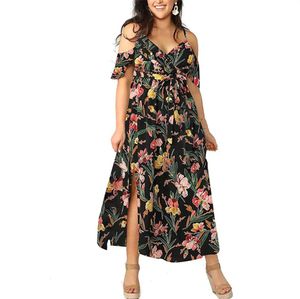 2022 Dames zomer boho floral slip plus size jurk nieuwe bohemian floral susper jurken dames039s large8120787
